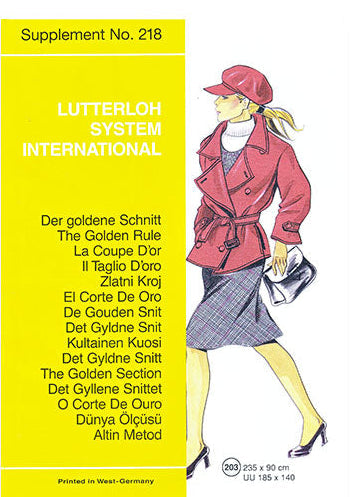 Lutterloh System Supplement No. 218 — cover