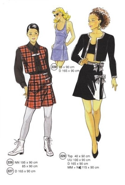 Lutterloh System sewing pattern — custom-fit fashion design 11 from Supplement 218
