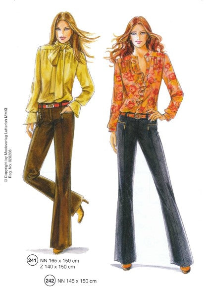 Lutterloh System sewing pattern — custom-fit fashion design 1 from Supplement 282