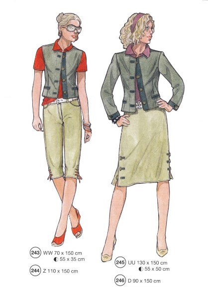 Lutterloh System sewing pattern — custom-fit fashion design 2 from Supplement 282