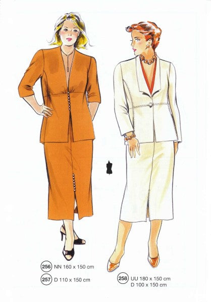 Lutterloh System sewing pattern — custom-fit fashion design 7 from Supplement 282