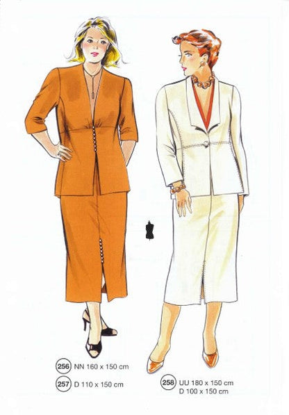 Lutterloh System sewing pattern — custom-fit fashion design 7 from Supplement 282