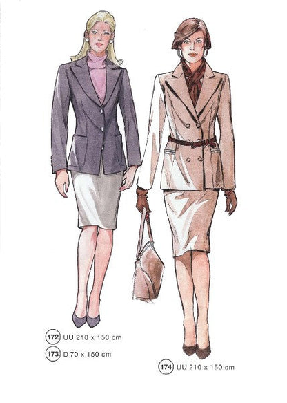 Lutterloh System sewing pattern — custom-fit fashion design 5 from Supplement 283