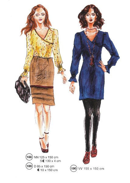 Lutterloh System sewing pattern — custom-fit fashion design 12 from Supplement 283