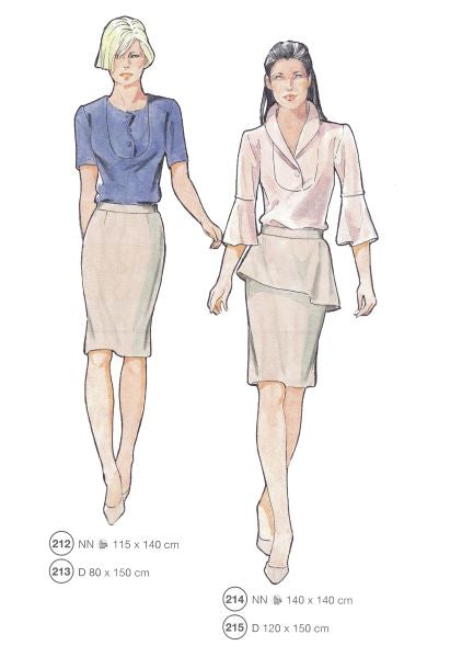 Lutterloh System sewing pattern — custom-fit fashion design 6 from Supplement 287