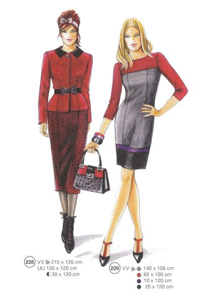 Lutterloh System sewing pattern — custom-fit fashion design 12 from Supplement 287
