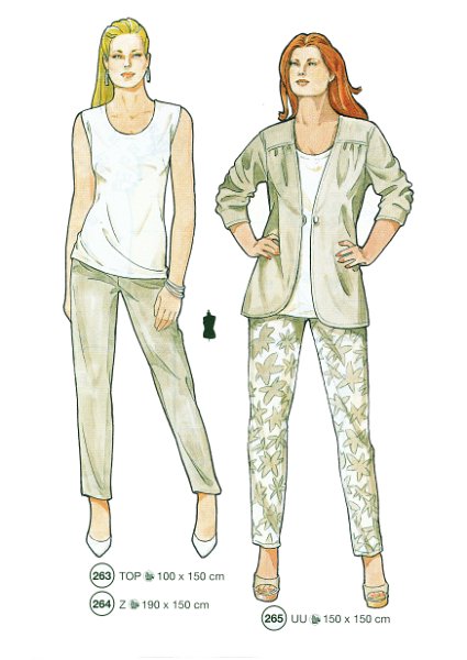 Lutterloh System sewing pattern — custom-fit fashion design 10 from Supplement 289