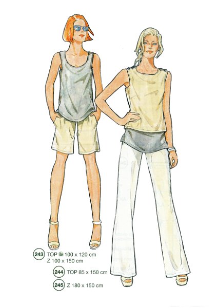 Lutterloh System sewing pattern — custom-fit fashion design 2 from Supplement 289