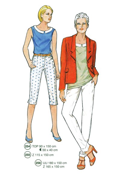 Lutterloh System sewing pattern — custom-fit fashion design 6 from Supplement 289
