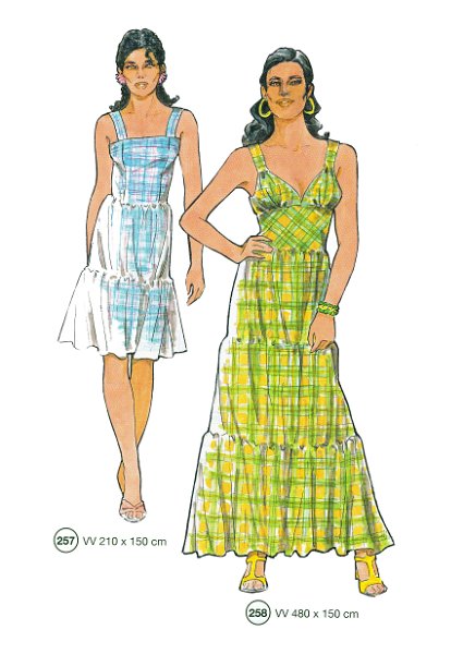 Lutterloh System sewing pattern — custom-fit fashion design 7 from Supplement 289