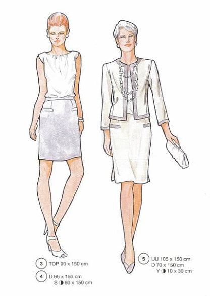 Lutterloh System sewing pattern — custom-fit fashion design 2 from Supplement 290