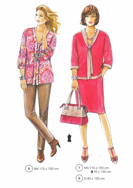 Lutterloh System sewing pattern — custom-fit fashion design 3 from Supplement 290