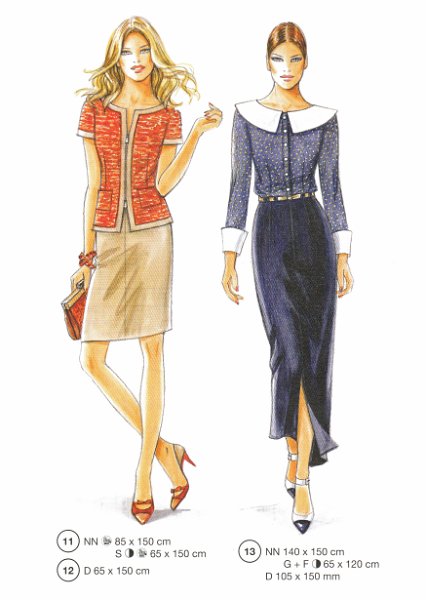 Lutterloh System sewing pattern — custom-fit fashion design 5 from Supplement 290
