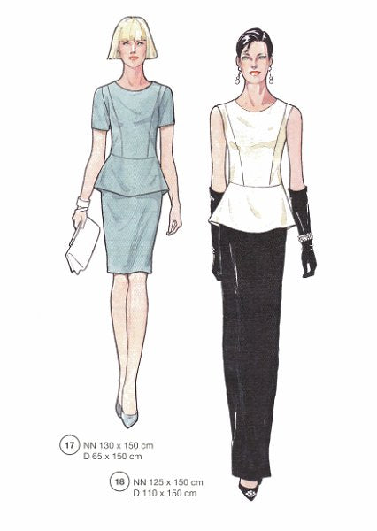 Lutterloh System sewing pattern — custom-fit fashion design 7 from Supplement 290