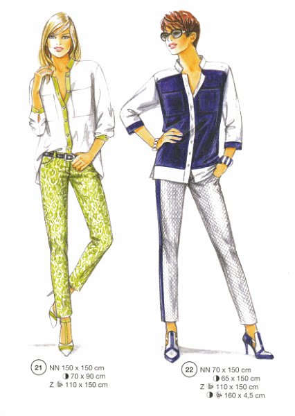 Lutterloh System sewing pattern — custom-fit fashion design 9 from Supplement 290