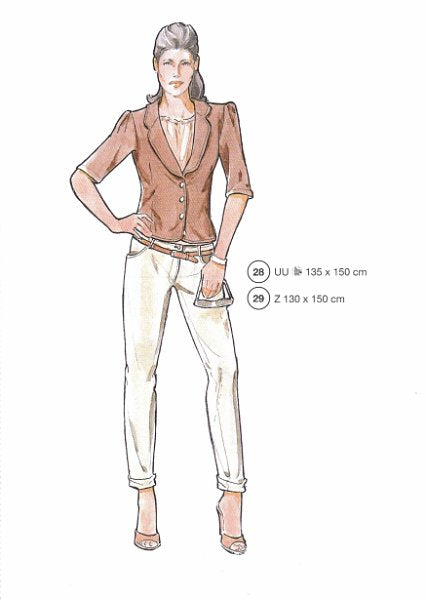 Lutterloh System sewing pattern — custom-fit fashion design 12 from Supplement 290