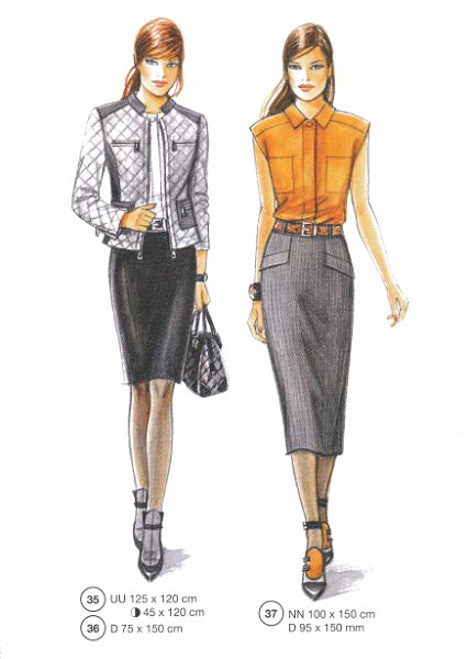 Lutterloh System sewing pattern — custom-fit fashion design 15 from Supplement 290