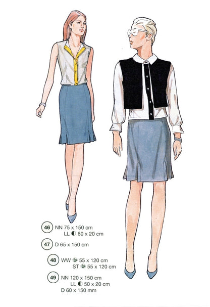 Lutterloh System sewing pattern — custom-fit fashion design 3 from Supplement 291
