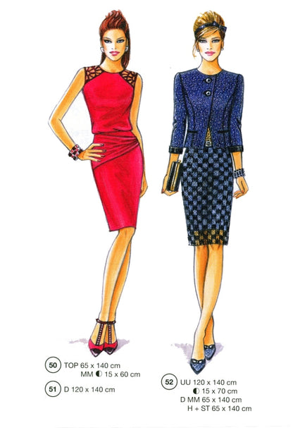 Lutterloh System sewing pattern — custom-fit fashion design 4 from Supplement 291