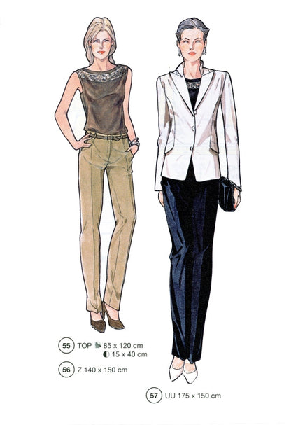 Lutterloh System sewing pattern — custom-fit fashion design 6 from Supplement 291