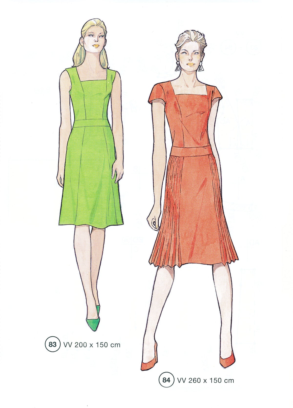 Lutterloh System sewing pattern — custom-fit fashion design 2 from Supplement 293