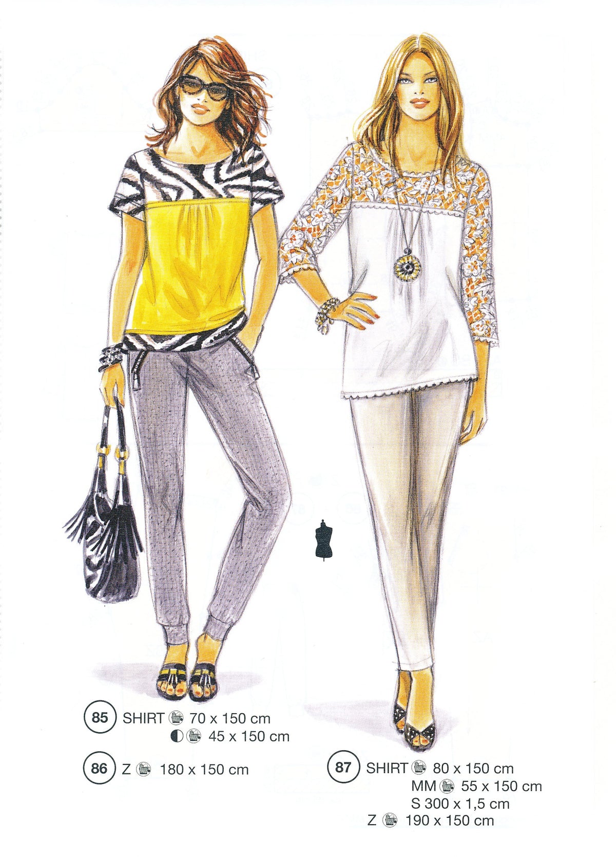 Lutterloh System sewing pattern — custom-fit fashion design 3 from Supplement 293