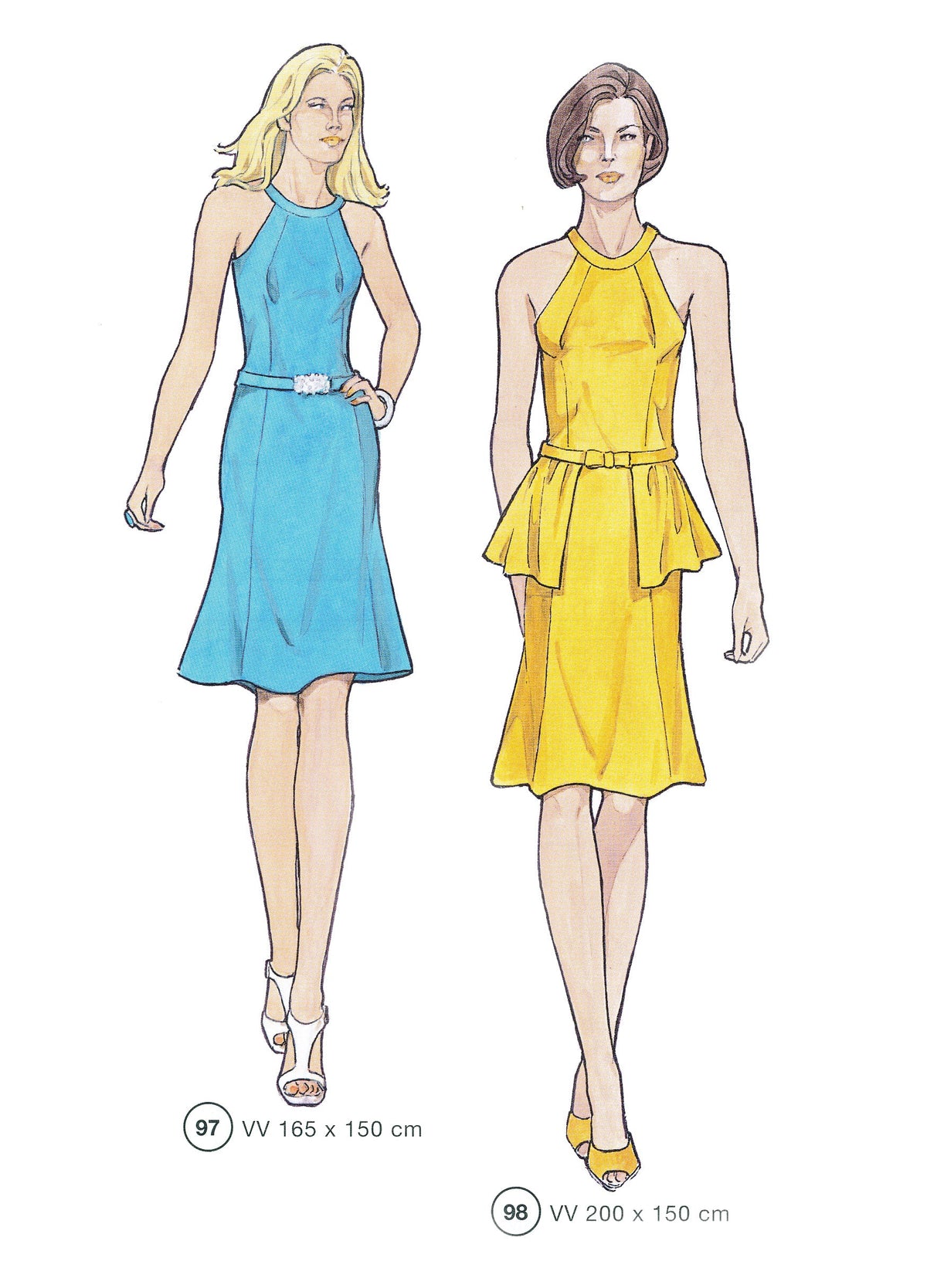 Lutterloh System sewing pattern — custom-fit fashion design 7 from Supplement 293