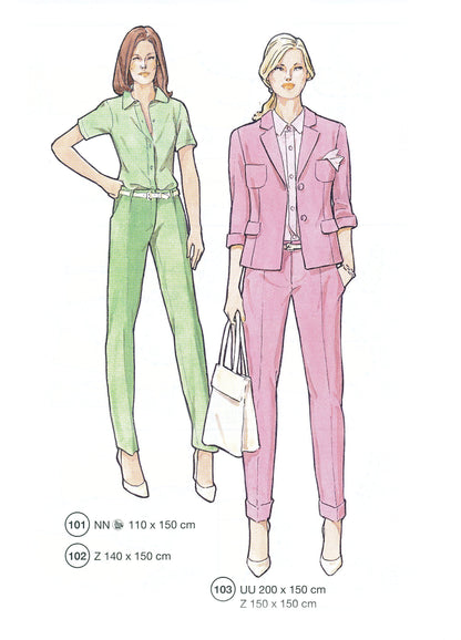 Lutterloh System sewing pattern — custom-fit fashion design 9 from Supplement 293