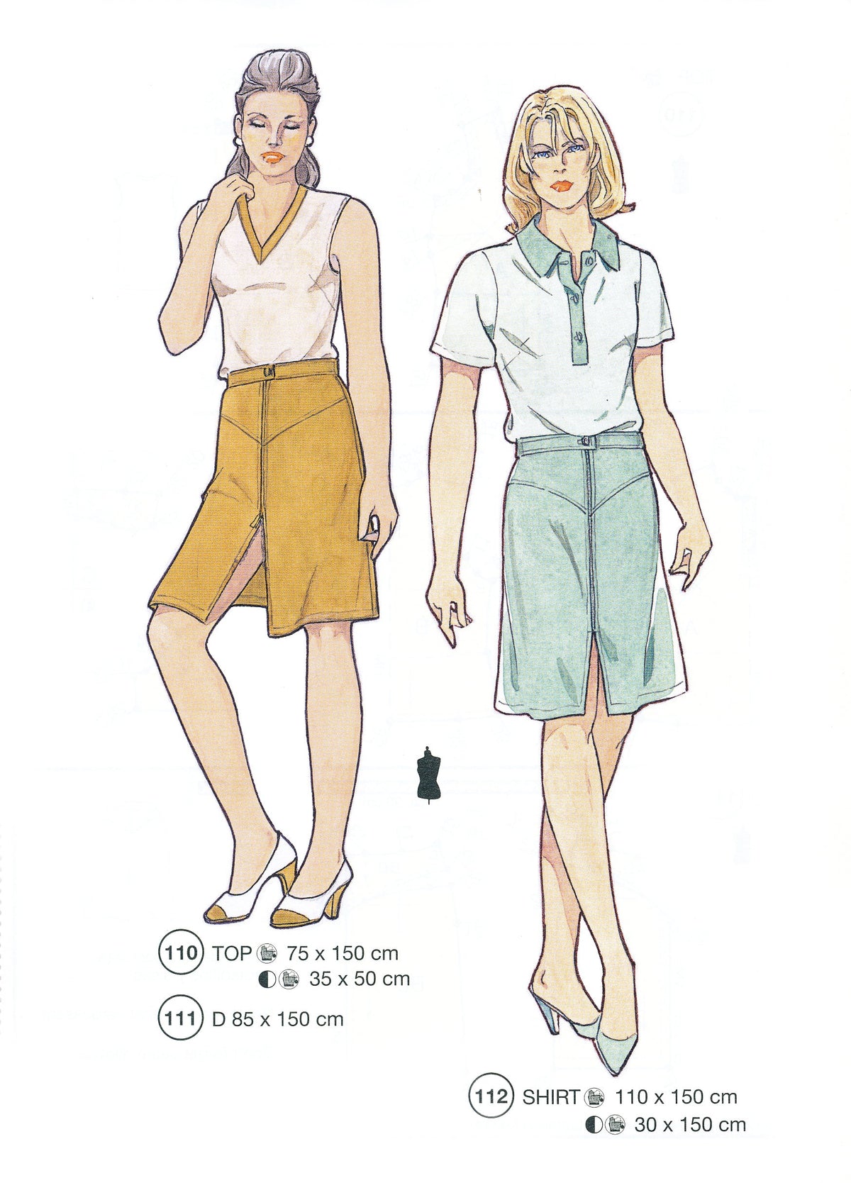 Lutterloh System sewing pattern — custom-fit fashion design 13 from Supplement 293