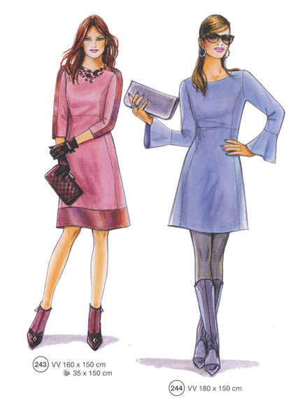 Lutterloh System sewing pattern — custom-fit fashion design 2 from Supplement 295