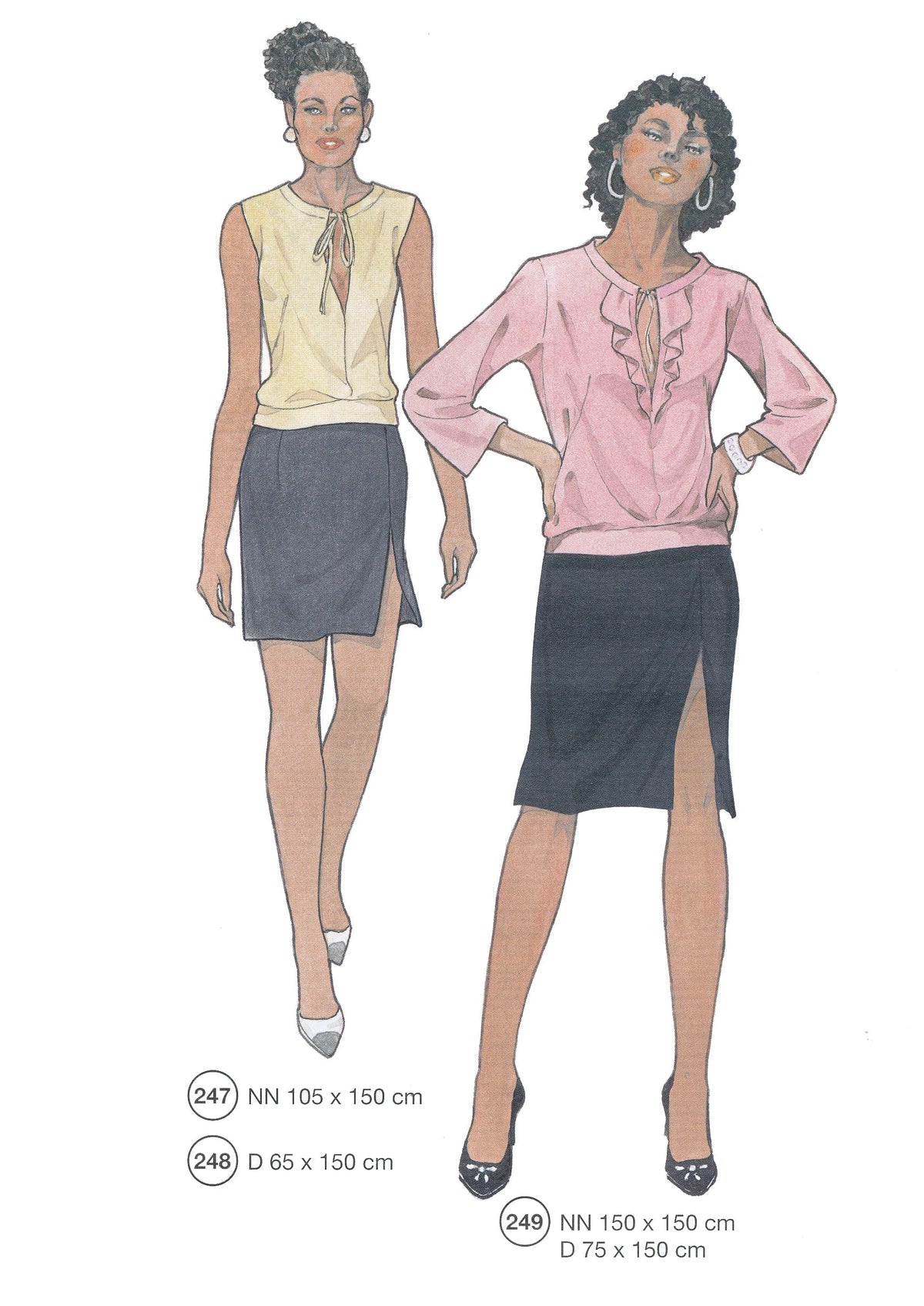 Lutterloh System sewing pattern — custom-fit fashion design 4 from Supplement 295