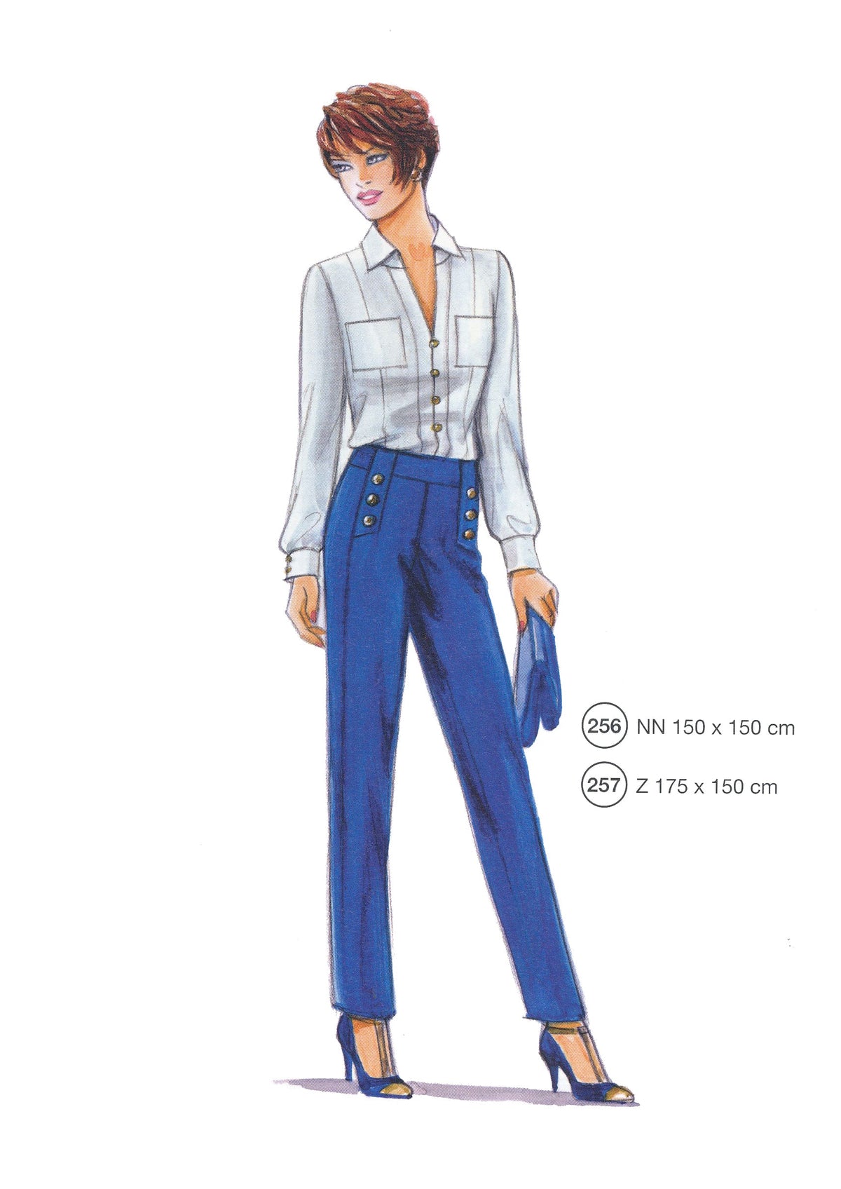 Lutterloh System sewing pattern — custom-fit fashion design 7 from Supplement 295