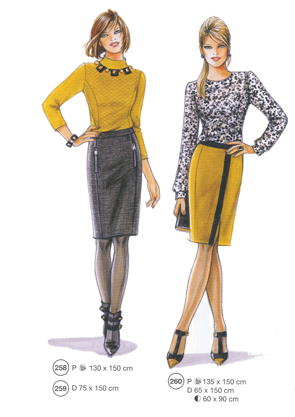 Lutterloh System sewing pattern — custom-fit fashion design 8 from Supplement 295