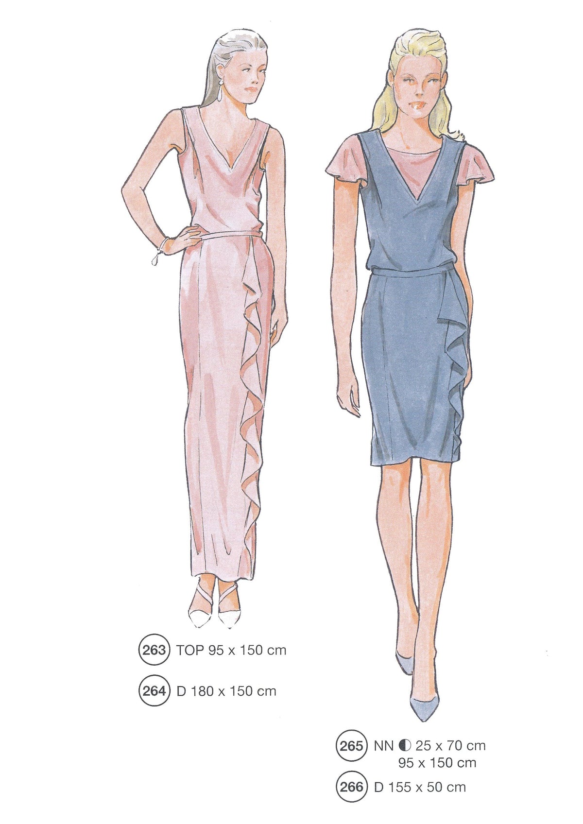 Lutterloh System sewing pattern — custom-fit fashion design 10 from Supplement 295