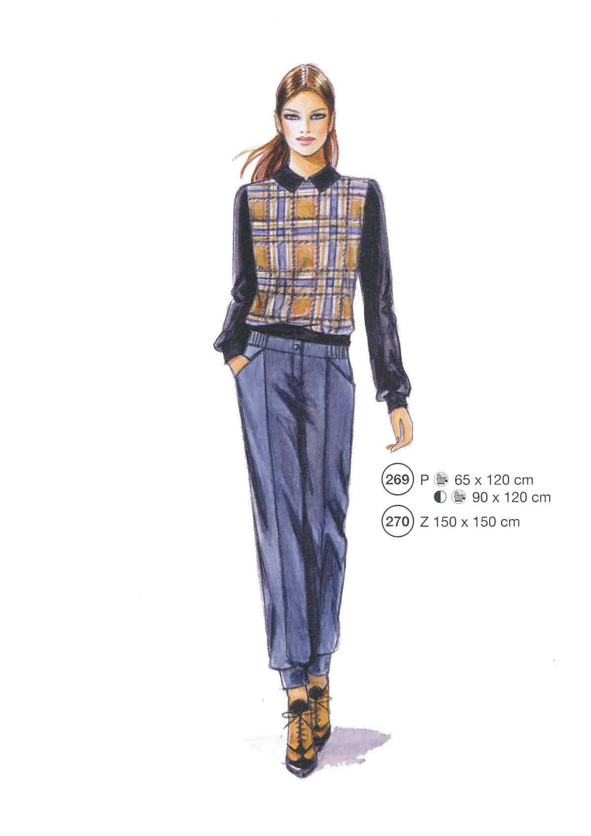 Lutterloh System sewing pattern — custom-fit fashion design 12 from Supplement 295