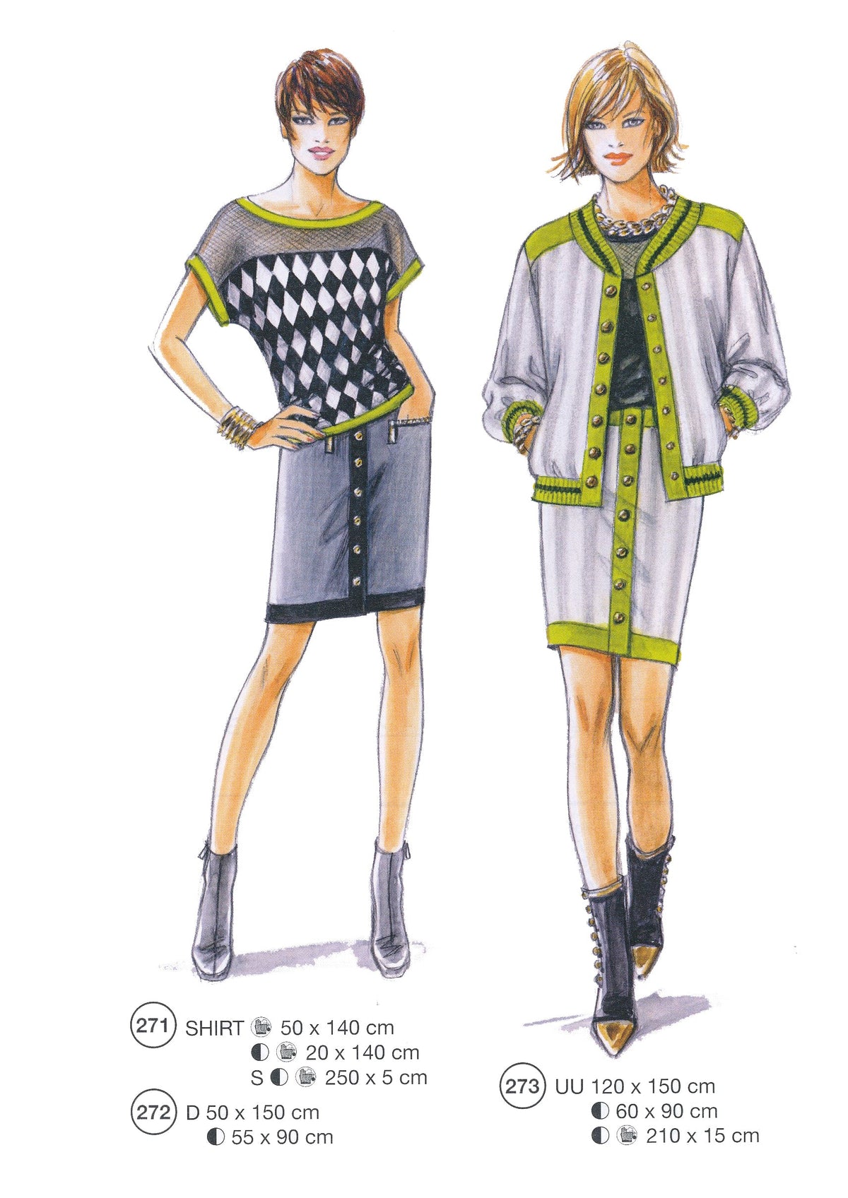 Lutterloh System sewing pattern — custom-fit fashion design 13 from Supplement 295