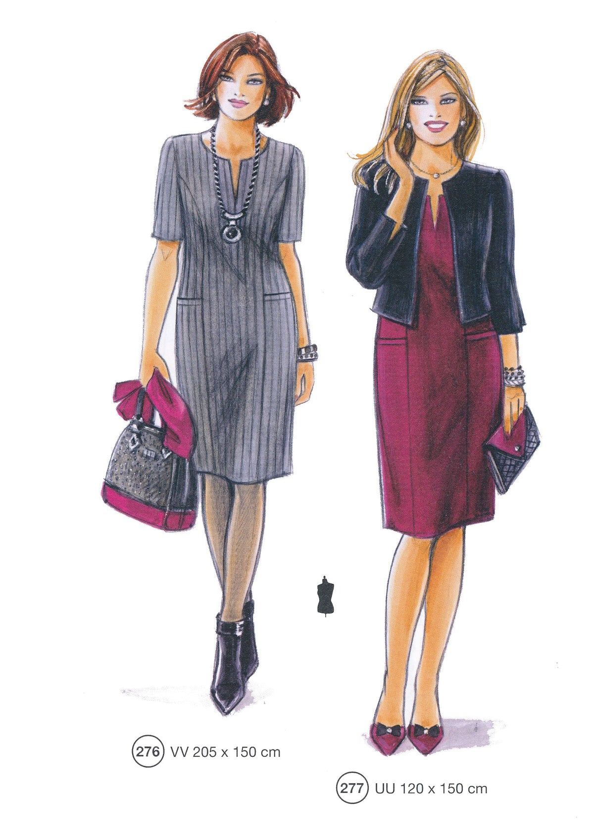 Lutterloh System sewing pattern — custom-fit fashion design 15 from Supplement 295