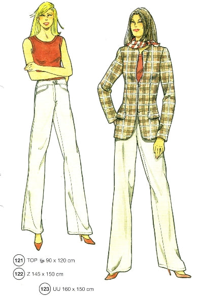 Lutterloh System sewing pattern — custom-fit fashion design 1 from Supplement 259