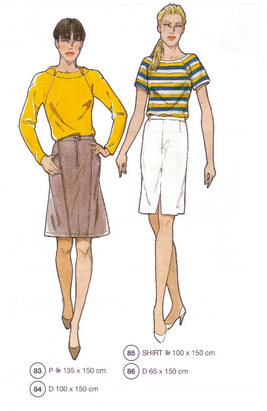 Lutterloh System sewing pattern — custom-fit fashion design 2 from Supplement 256