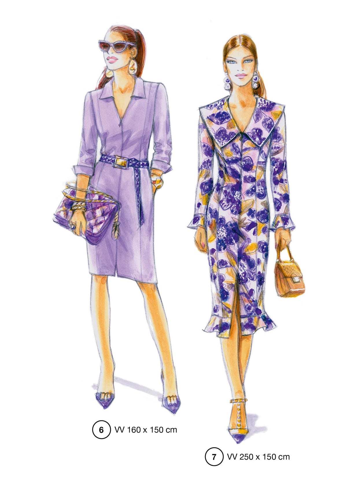 Fashion designs from the Lutterloh System® manual, page 3 of 112