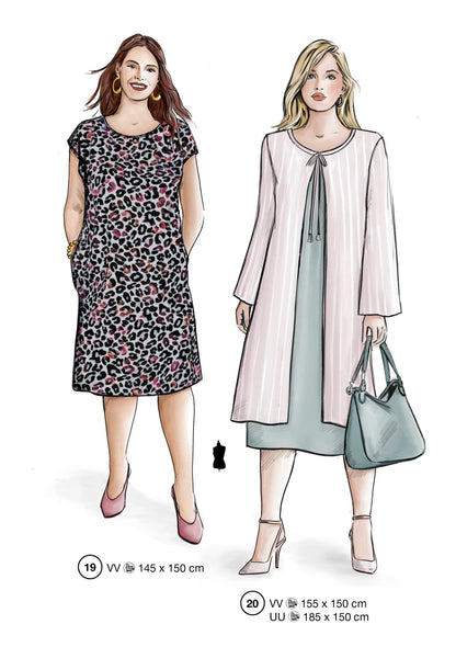 Fashion designs from the Lutterloh System® manual, page 8 of 112