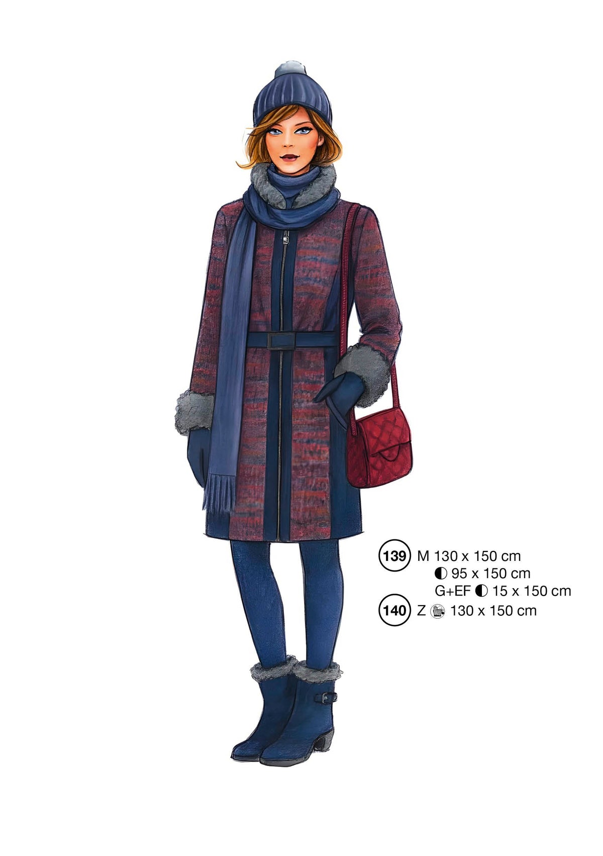 Fashion designs from the Lutterloh System® manual, page 56 of 112