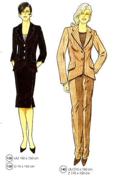 Lutterloh System sewing pattern — custom-fit fashion design 8 from Supplement 259