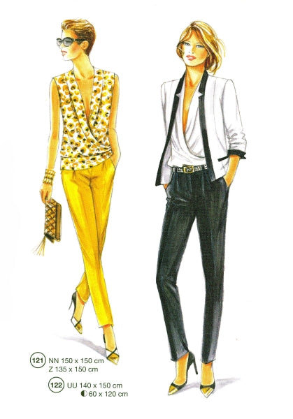 Lutterloh System sewing pattern — custom-fit fashion design 1 from Supplement 288