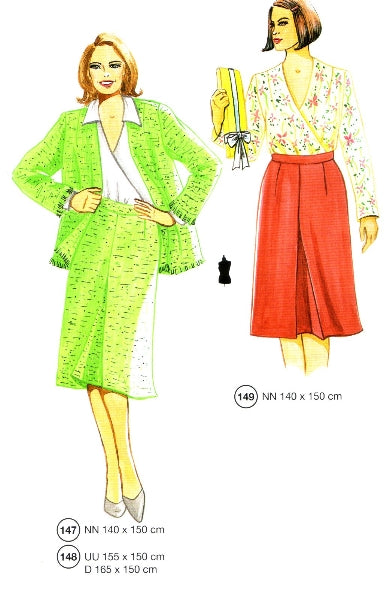 Lutterloh System sewing pattern — custom-fit fashion design 12 from Supplement 259