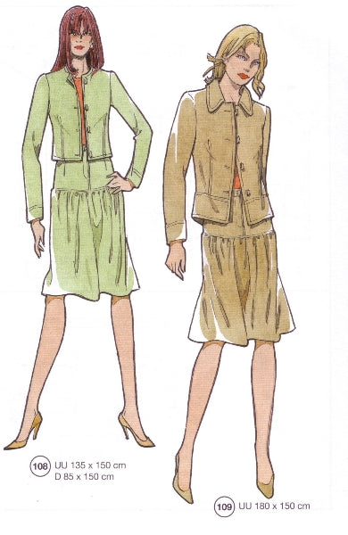 Lutterloh System sewing pattern — custom-fit fashion design 13 from Supplement 256