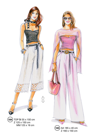 Fashion designs from the Lutterloh System® manual, page 74 of 112