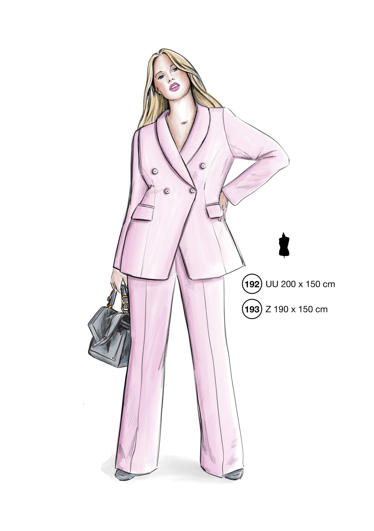 Fashion designs from the Lutterloh System® manual, page 77 of 112
