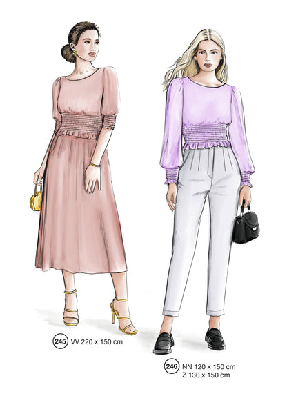 Fashion designs from the Lutterloh System® manual, page 99 of 112