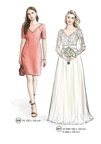 Fashion designs from the Lutterloh System® manual, page 103 of 112